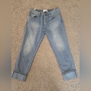 Current/Elliott Cropped Boyfriend Jean Size 28